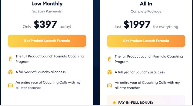 plf pricing 